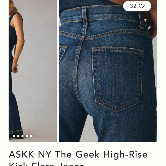 ASKK NY Geek jeans size 24 - Picture 3 of 8